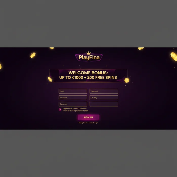 PlayFina Casino Signup